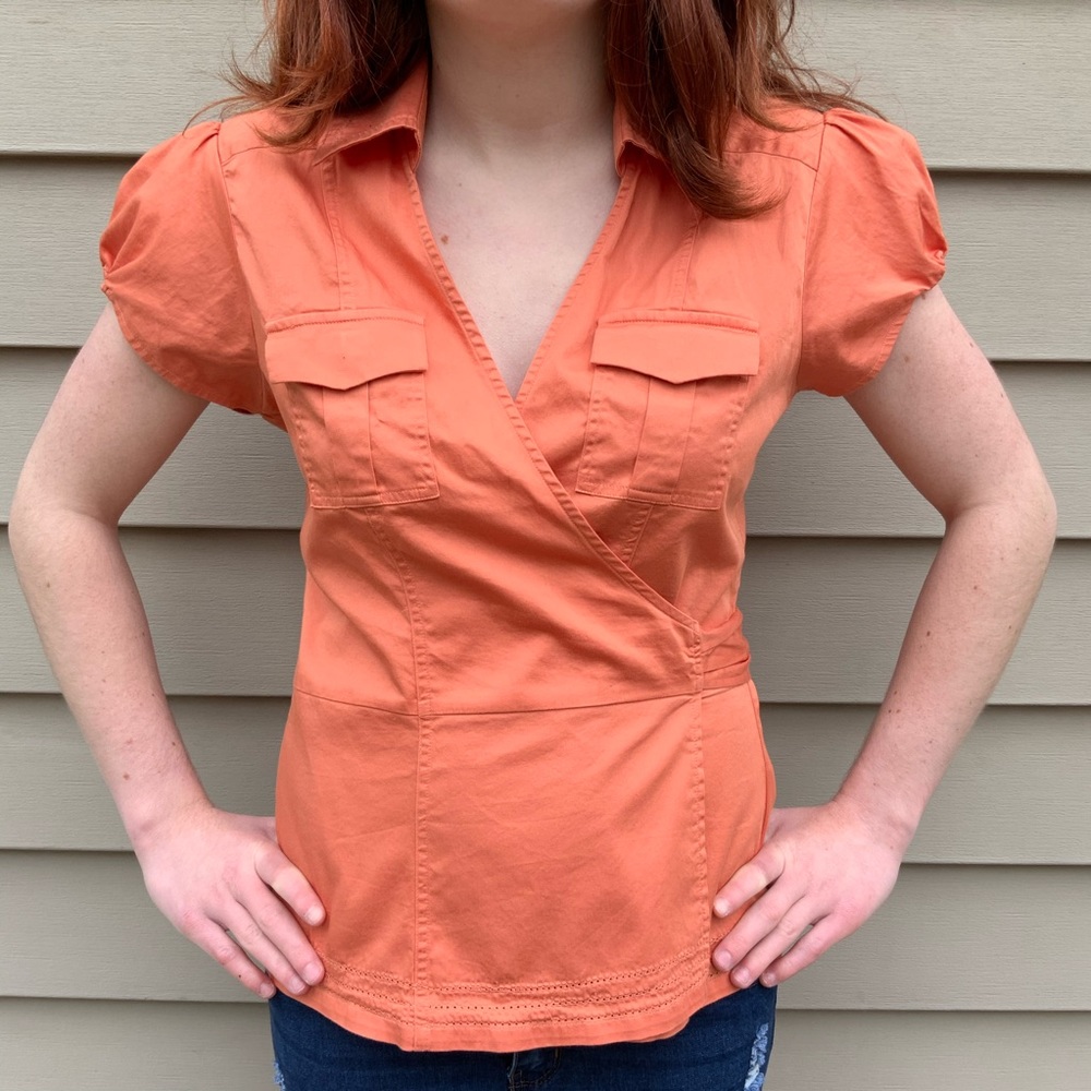 🎉HOST PICK🎉 Wrap Top with Puff Sleeve